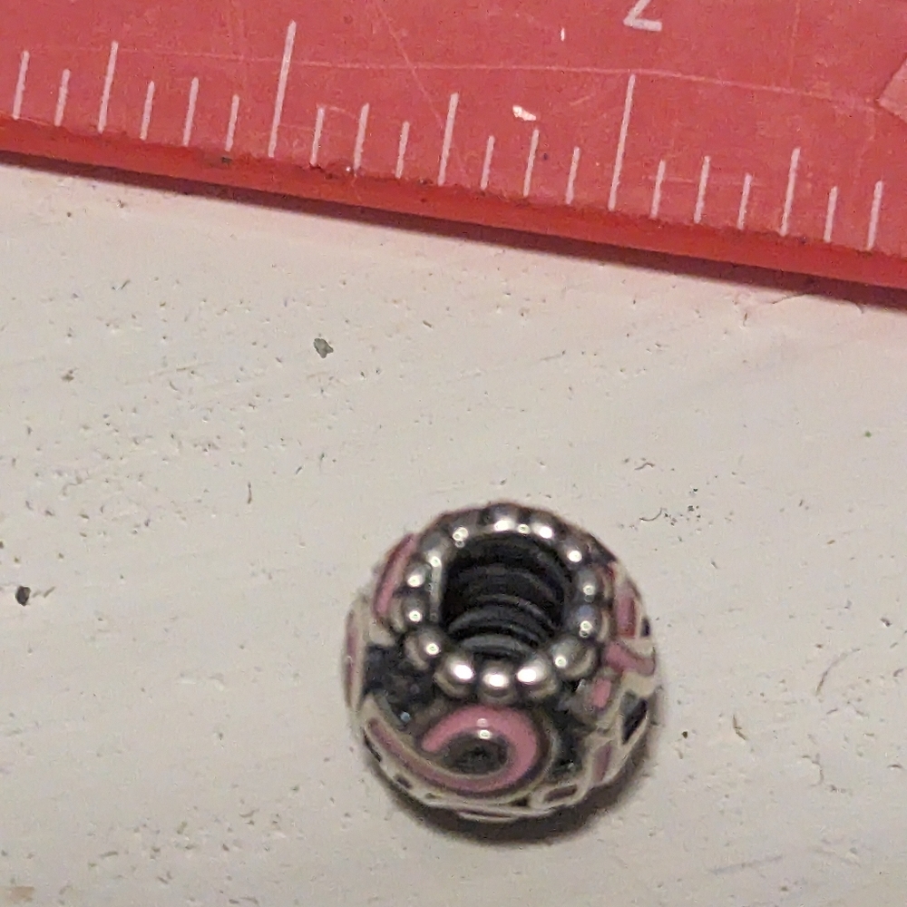 Pandora pink enamel charm (retired)